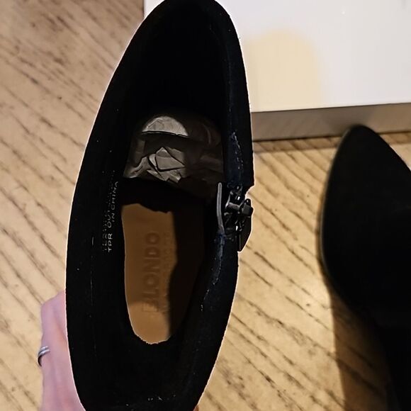 Black waterproof suede ankle boot size 8 NWT Blondo - Picture 7 of 13